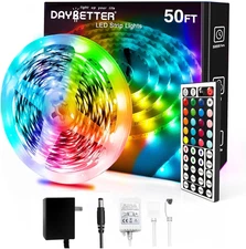 Led Strip Lights 50Ft, Color Changing Led Light Strip with Remote Control, 5050 