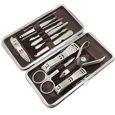 12 Pcs Personal Nail Care Pedicure and Manicure Set Grooming Kit/Portable...