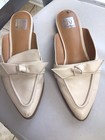 DV White Solid Loafer Flats Pointed Toe Bow Accent Slip-On Women's Shoes — photo 4