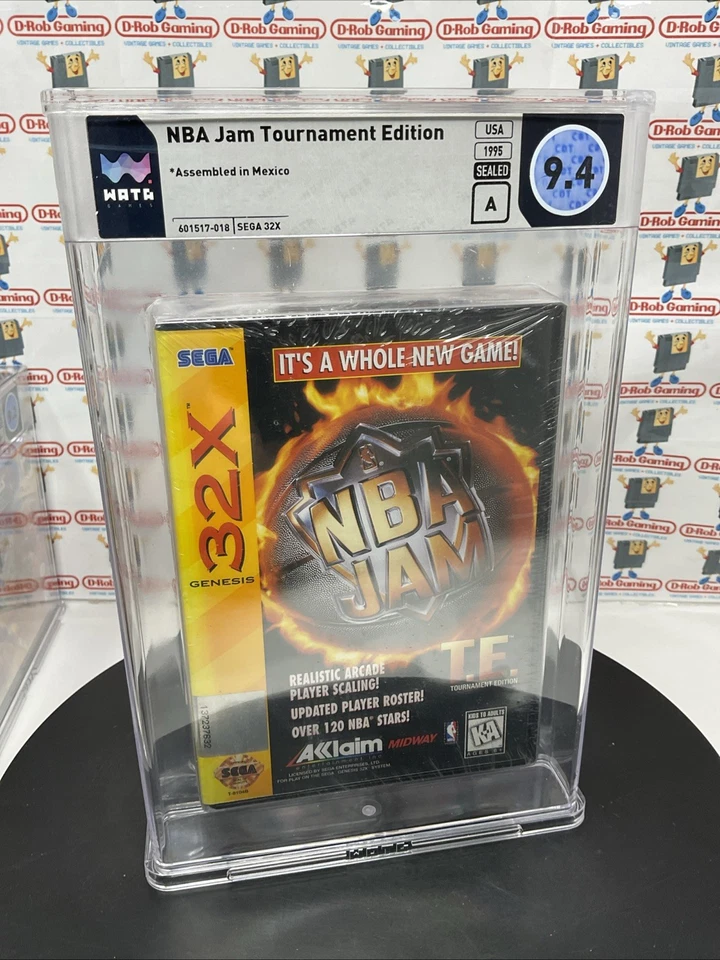 NBA Jam Tournament Edition TE Sealed VGA WATA Sega Genesis 32X Clamshell SNES - Image 3 of 4