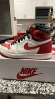 Nike Air Jordan 1 Retro High OG Heritage Red White Size 10 555088-161