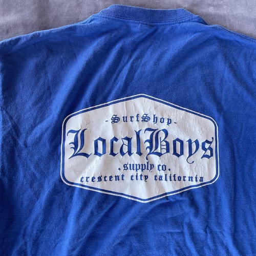 Vintage Local Boys Surf Shop Crescent City California Surfing T Shirt Sz L