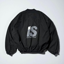 I.S. ISSEY MIYAKE SPORT IS41-FC007 Bomber Jacket Black Size M 1980's