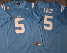 ¡¡Envío rápido gratis!! Camiseta cosida Kewan Lacy Ole Miss Rebels 5