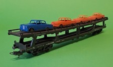 LIMA H0 1/87 - CARRO BISARCA CON 4 AUTO AMOVIBILI CON RUOTINE IN METALLO