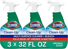 Clorox Clean-Up Multi-Surface Cleaner with Bleach, 32 fl. oz., Pack of 3