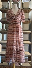 Ulla Johnson Blush Tie Dye Elodie Dress SZ 0 New W/ Tags Retail $659.