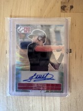 2021 Pro Set Baseball #PS1-LM2 Luis Matos (RC) Auto Silver