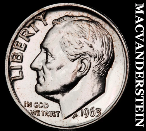 1963 Roosevelt Dime- Silver Choice Gem Proof Luster No Reserve #i8446