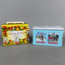 Scatole Latta Pubblicitarie Caffarel Bertolini Mariarosa Da Collezione Vintage