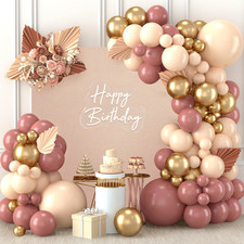 Kit Arco Di Palloncini Oro Rosa Retro - 110Pcs Palloncini Di Compleanno in Oro R