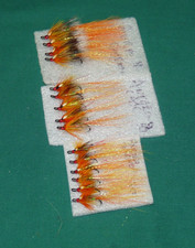15 NEW Caledonia Fly Co Aura Cascade salmon flies double hooks, 4 6  10