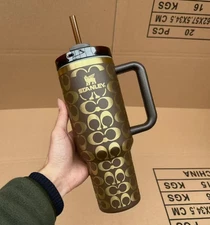 Coach & Stamley 40 oz Quencher Stainless steel Tumbler 