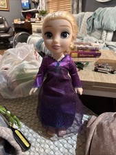 Disney Princess Elsa Doll Frozen 2 Talking Singing Music Light Up 14"