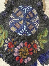 Antique As Is Incredibly Beaded Handbag