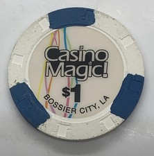 Casino Magic 1 Gaming Chip - Bossier City Louisiana H C 1996-2002