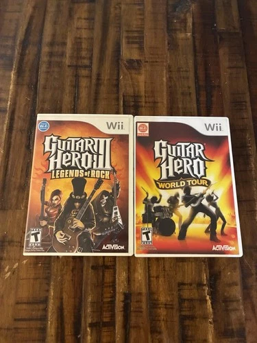 New ListingNintendo Wii Guitar Hero 3 : Legends of Rock And World Tour Lot Of 2 Complete!