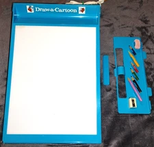 Vintage Lakeside Draw A Cartoon Lighted Drawing Board No 11044 Complete in Box