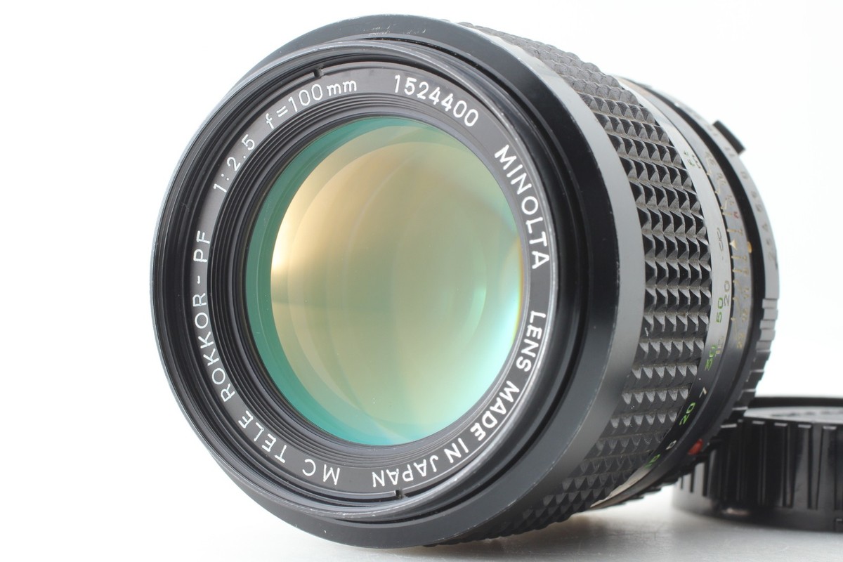 Near MINT] Minolta MC Tele ROKKOR PF 100mm f/2.5 Telephoto MF Lens