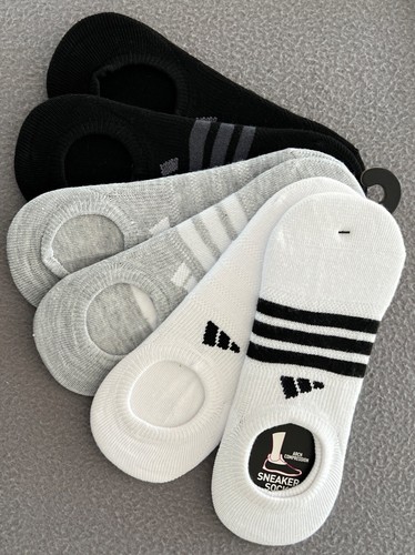 adidas Sneaker Socks Girl 3Y-9 Superlite Aeroready 6 Pair No Show Stretch Active - Picture 3 of 5