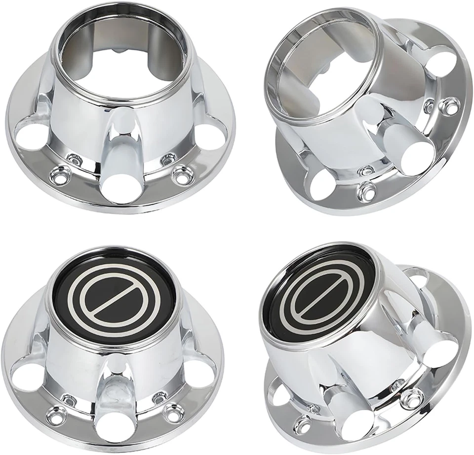 Tapacubos centrales delanteros y traseros izquierda y derecha 4 piezas para Ford Bronco 1980-1996 Foto 3 de 4