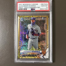 2021 Bowman Chrome - Prospects Alexander Ramirez #BCP-208 Gold Shimmer Refractor