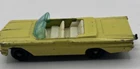 1962 MOKO Lesney Matchbox No. 39 Yellow PONTIAC CONVERTIBLE SPW Crack Windshield