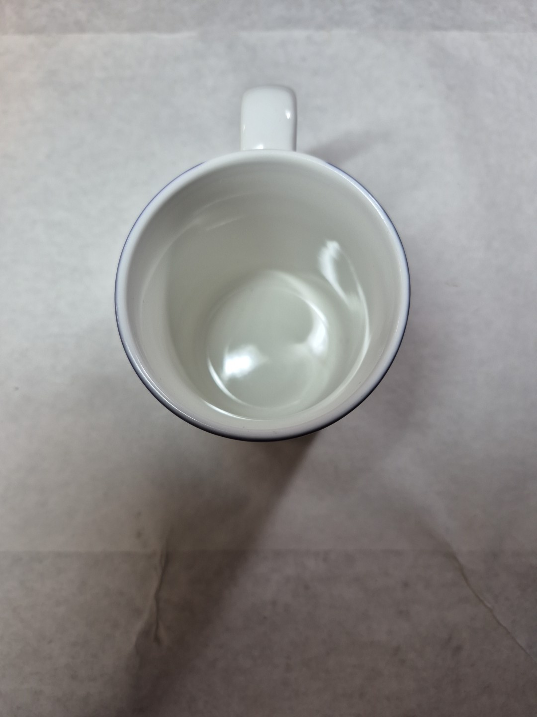 M WARE "0le Miss" University of Mississippi Coffee Mug Red White & Blue 