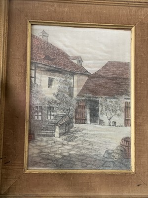 Hans H. Leisch Original Radiating On Silk