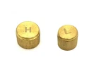 PAIR OF BRASS CAR VAN AIR-CON CONDITIONING LOW HIGH L H PRESSURE VALVE SEAL CAP