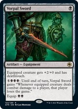 2021 Magic The Gathering Afr - Vorpal Sword 124 Foil R Lightly Played