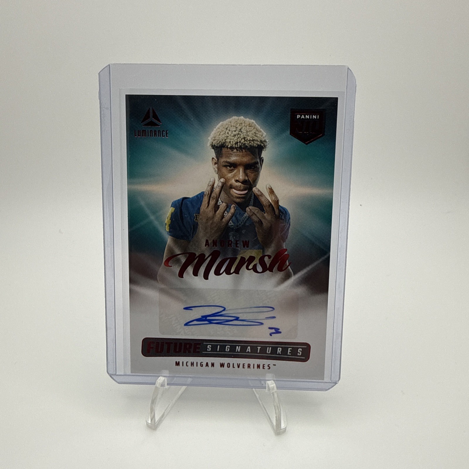 2025 Luminance Football Andrew Marsh Future Signatures NIL Auto #NIL-AMH