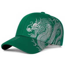 Japanese Dragon Baseball Cap Adjustable Streetwear Fashion Unisex Sukajan Hat