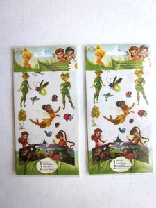 New DISNEY FAIRIES Sticker Play Scene - Reusable stickers - Kids love it 2 packs