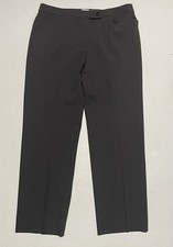 Armani Collezioni Women Straight Suit 10 X 31 Gray 100 Virgin Wool Dress Pants