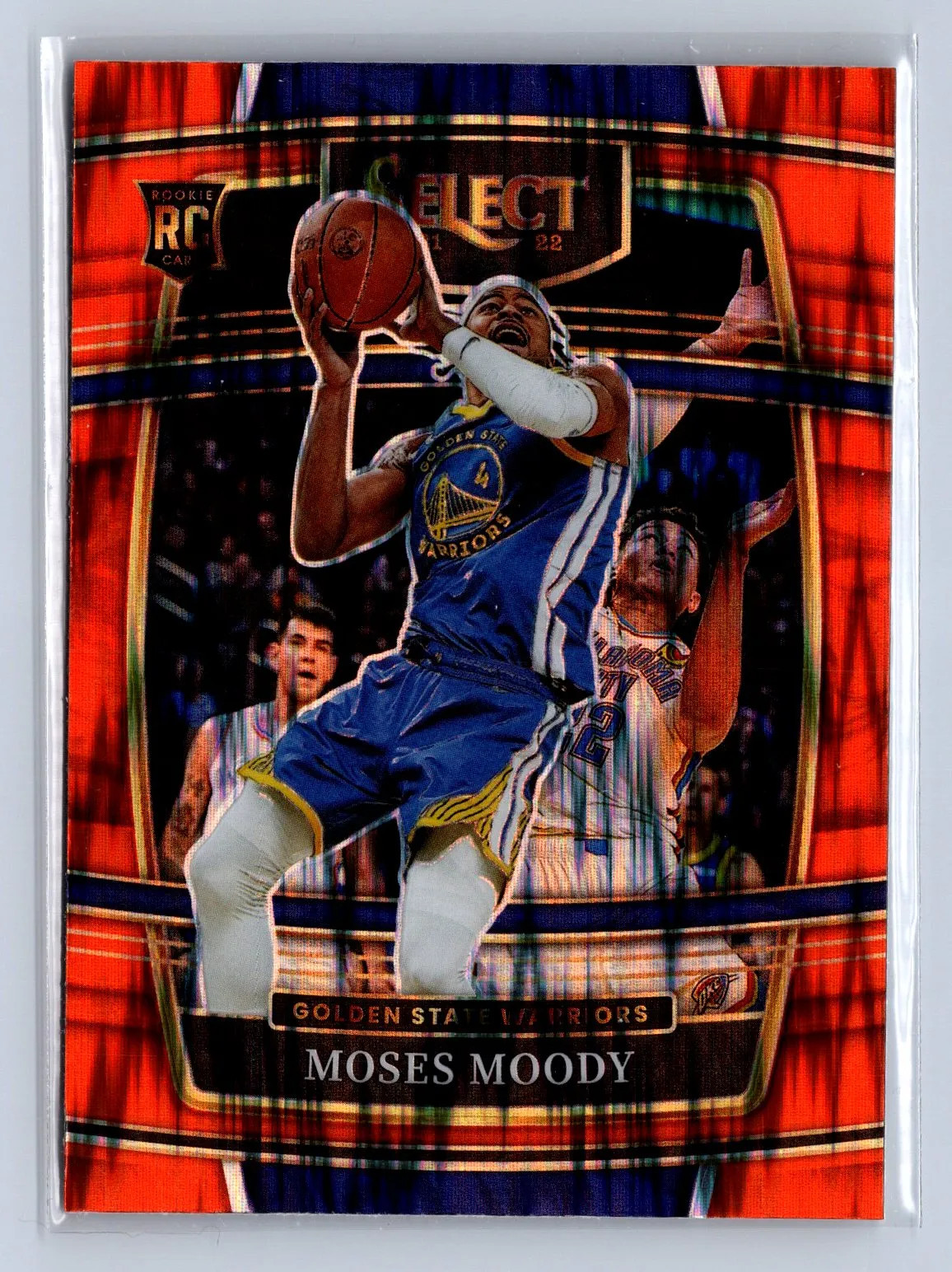 2021-22 Panini Select Moses Moody Orange Flash #62