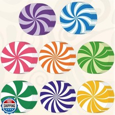 48 Pieces Peppermint Candies Cutouts Christmas Home Classroom Decoration Swee