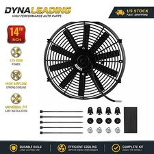 14 Universal Slim Radiator Cooling Fan 12v Electric Push Pull 1000 Cfm 14 Universal Slim Radiator Cooling Fan 12v Electric Push Pull 1000 Cfm