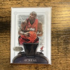 2005-06 Shaquille O'Neal Topps Bowman Sterling Jersey #12  Game Worn Miami Heat