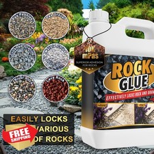 Rock Glue for Landscaping 2 Gallon Mulch Adhesive Gravel Stone Pet Safe