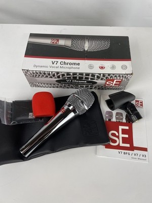Open Box sE Electronics V7 Dynamic Vocal Microphone, Chrome