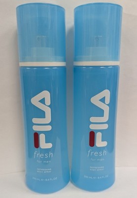 2 PACK - FILA FRESH FOR MEN REFRESHING BODY SPRAY 8.4fl oz EACH