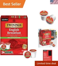 Smooth Decaffeinated English Breakfast Tea K-Cup Pods - 24 Delicious Servings
