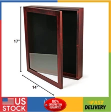 14X17 Large Shadow Box Frame Deep Shadow Box Display Case Red