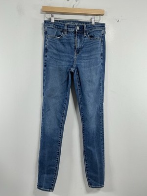 Womans excellent Condition American Eagle Blue Jean Jeggings 6 0081/W-2