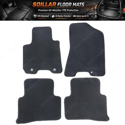 For 2016 2017 2018 2019 2020 2021 Hyundai Tucson Velour Floor Mats Carpet Black