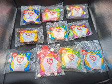 1996 McDonald's: Happy Meal Toys- TY Beanie Babies Complete Set of 10 