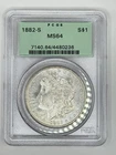 1882-S $1 Morgan Silver Dollar - PCGS MS64 OGH