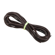 4mm Round Braided Leather Cord for Crafts Jewelry Making, Dark Brown(11 Yards)