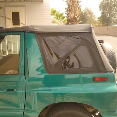 For 1995-1998 Suzuki Sidekick & Geo Tracker Soft Top W/ Tinted Windows In Black - Foto 12